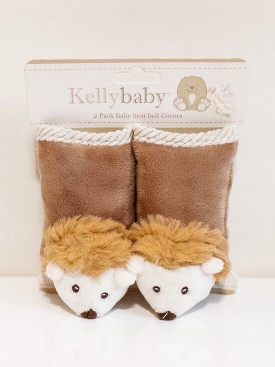 Kellybaby Other - KellyBaby 2Pack Baby Seat Belt Covers Hedgehog Animal Plush Cute Soft Car NWT